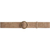 DEPECHE Suede belt w. studs Belt 011 Sand