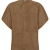 Depeche leather wear Sandra suede blouse Blouse 007 Mud