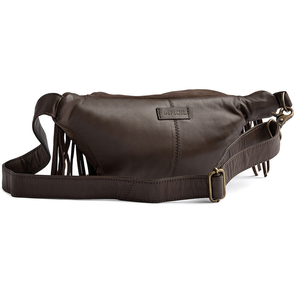 DEPECHE Suede bumbag with fringes Bumbag 217 Deer