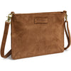 DEPECHE Suede clutch/crossover with stud details Small bag / Clutch 028 Caramel
