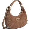 DEPECHE Suede crossbody bag Crossover 094 Platin