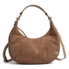 DEPECHE Suede crossbody bag Crossover 094 Platin