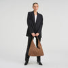 DEPECHE Suede shopper Shoulderbag / Handbag 011 Sand