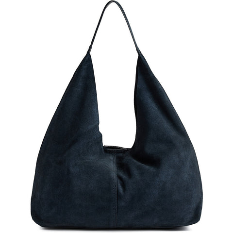 DEPECHE Suede shopper Shoulderbag / Handbag 031 Ocean