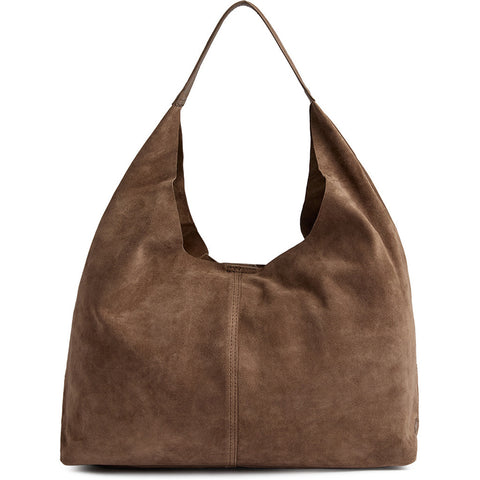 DEPECHE Suede shopper Shoulderbag / Handbag 342 Dark Mud