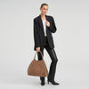 DEPECHE Suede shopper bag Shopper 224 Taupe