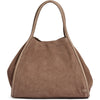 DEPECHE Suede shopper bag Shopper 224 Taupe