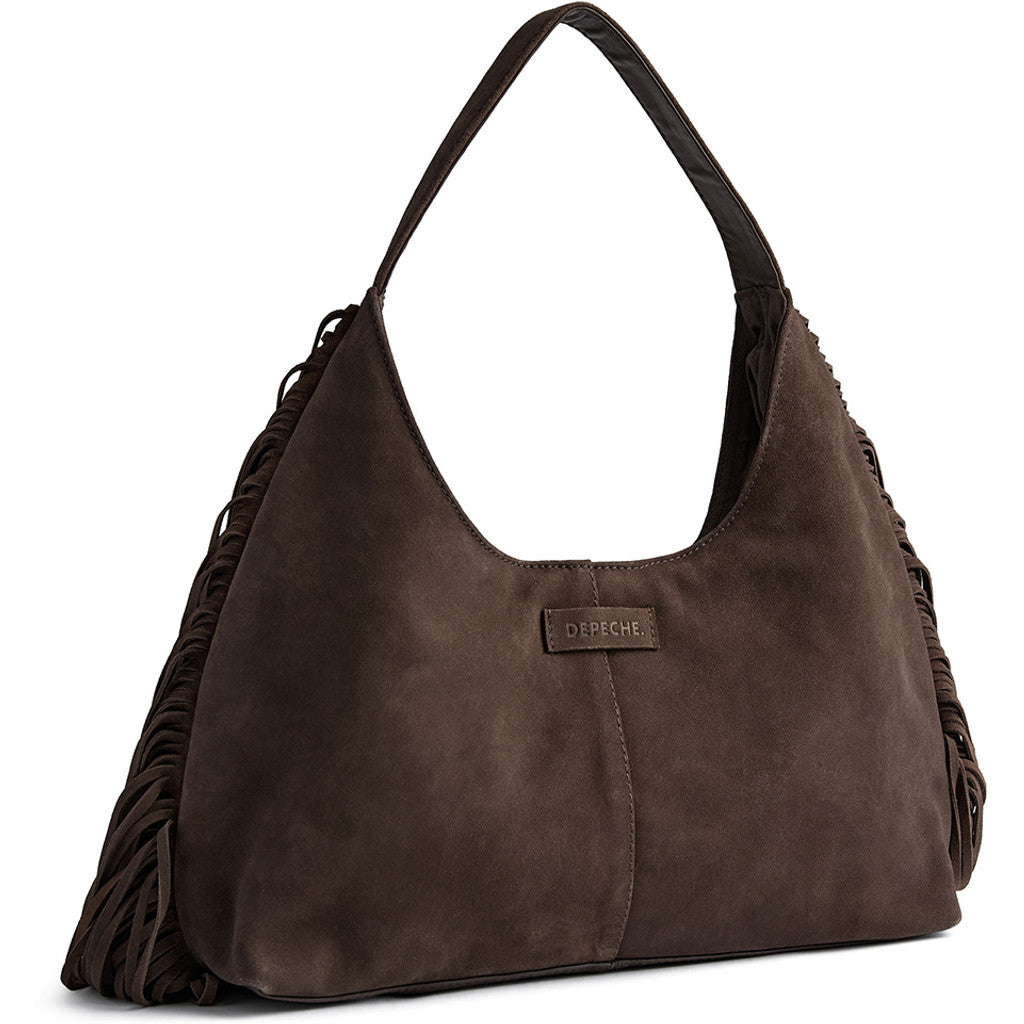 DEPECHE Suede shoulderbag with fringes Shoulderbag / Handbag 217 Deer