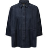 Depeche leather wear Tenna suede shirt Shirt 031 Ocean