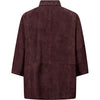 Depeche leather wear Tenna suede shirt Shirt 334 Deep Plum