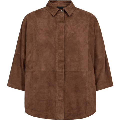 Depeche leather wear Tenna suede shirt Shirt 311 Wood
