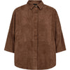 Depeche leather wear Tenna suede shirt Shirt 311 Wood