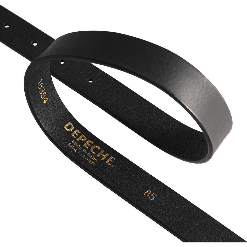 DEPECHE Timeless belt Belts 190 Black / Gold