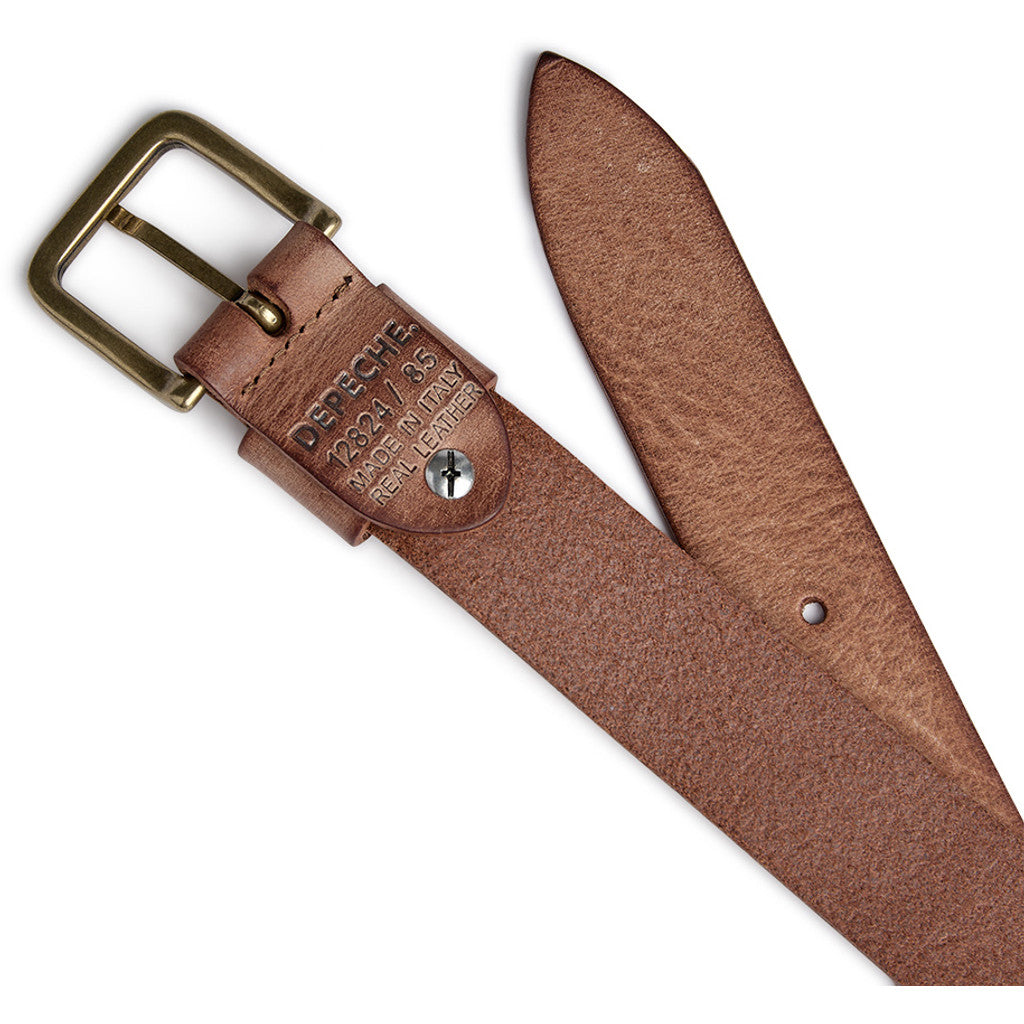 DEPECHE Timeless belt in leather quality Belts 012 Nature 