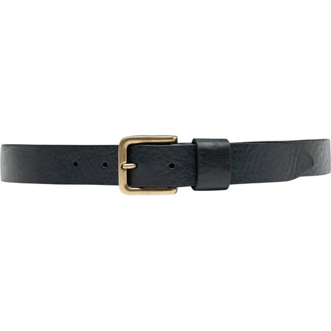DEPECHE Timeless belt in leather quality Belts 101  Dark blue