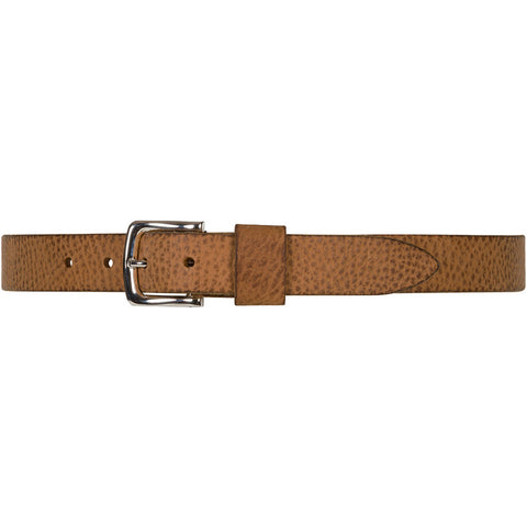DEPECHE Timeless belt in leather quality Belts 155 Cognac/Silver