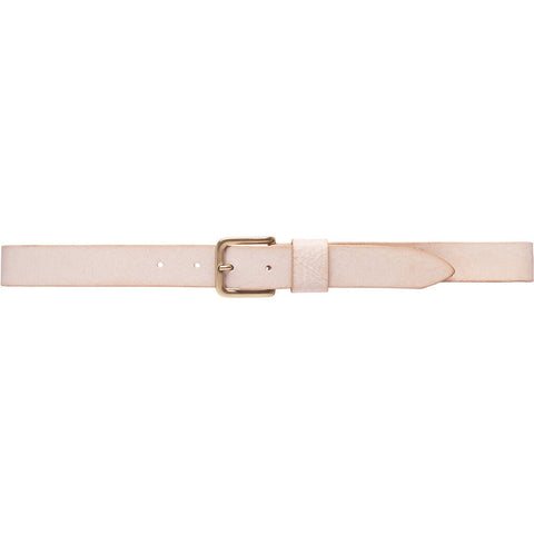 DEPECHE Timeless belt in leather quality Belts 188 Sand/Brass