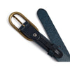 DEPECHE Timeless narrow belt in delicious leather quality Belts 101  Dark blue