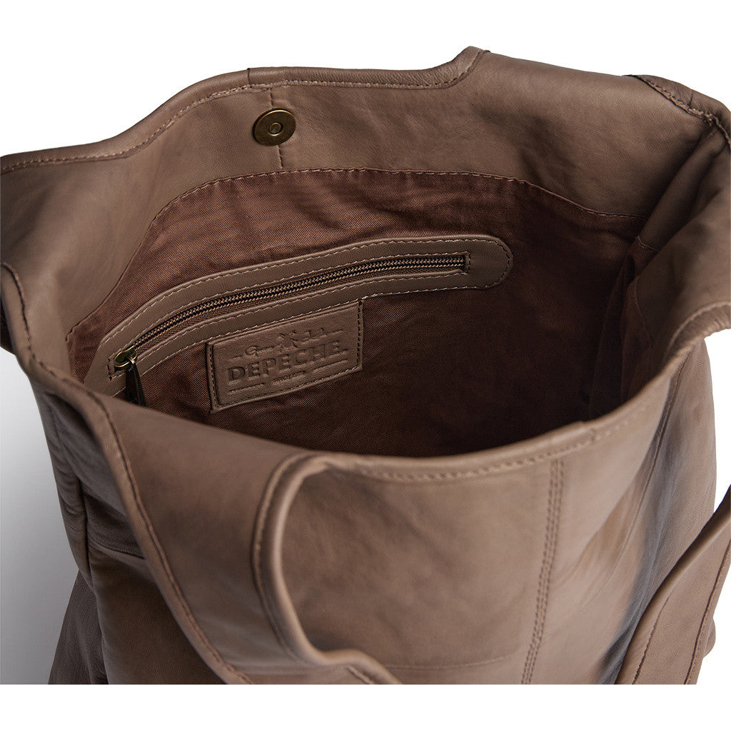 DEPECHE Timeless shopper Shopper 250 Dark Taupe