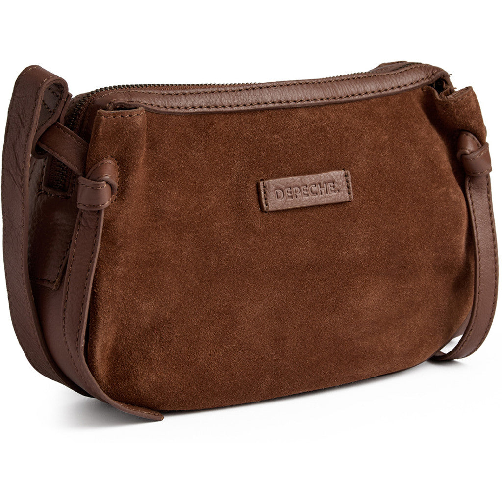 DEPECHE Timeless suede crossover Cross over 014 Cognac