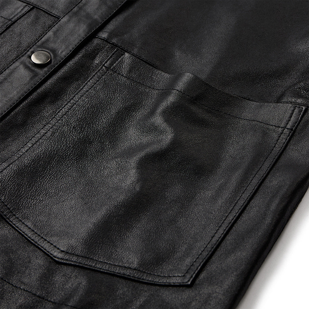 Depeche leather wear Tonja oversize shirt Shirts 099 Black