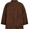 Depeche leather wear Tonja oversize suede shirt Shirt 311 Wood