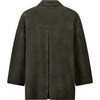 Depeche leather wear Tonja oversize suede shirt Shirt 335 Dark Khaki