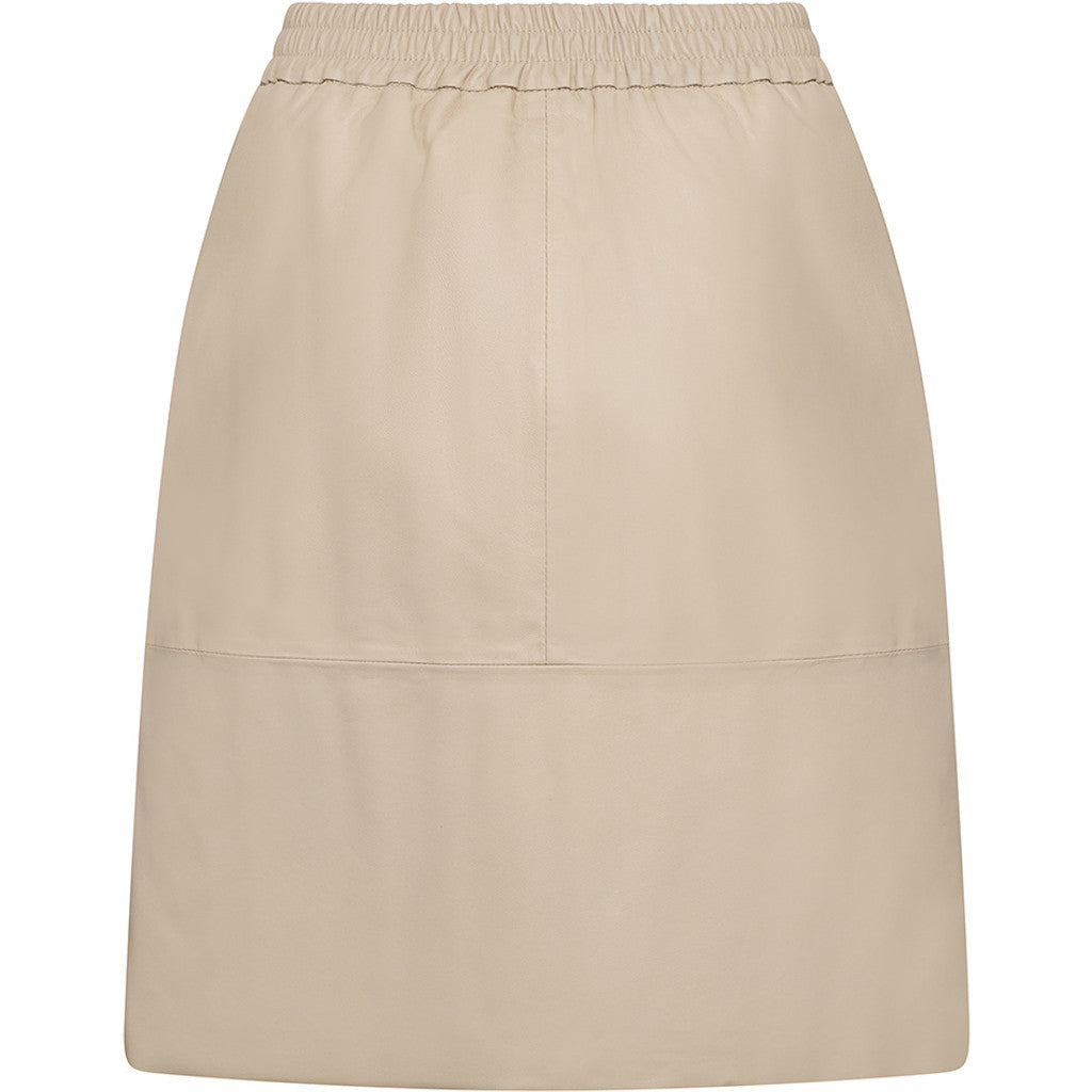 Depeche leather wear Trendy Maria leather skirt Skirts 202 Vanilla