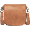 DEPECHE Trendy and timeless crossover bag Cross over 014 Cognac