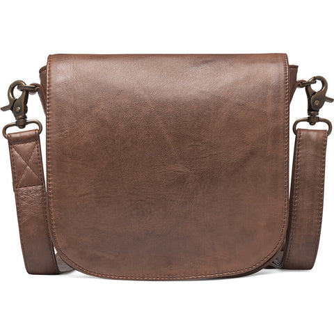 DEPECHE Trendy and timeless crossover bag Cross over 173 Chestnut