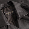 Depeche leather wear Trendy short May trenchcoat in soft leather Jackets 008 Chocolate