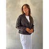 Depeche leather wear Trendy short May trenchcoat in soft leather Jackets 008 Chocolate
