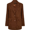 Depeche leather wear Zenia suede blazer Blazer 014 Cognac