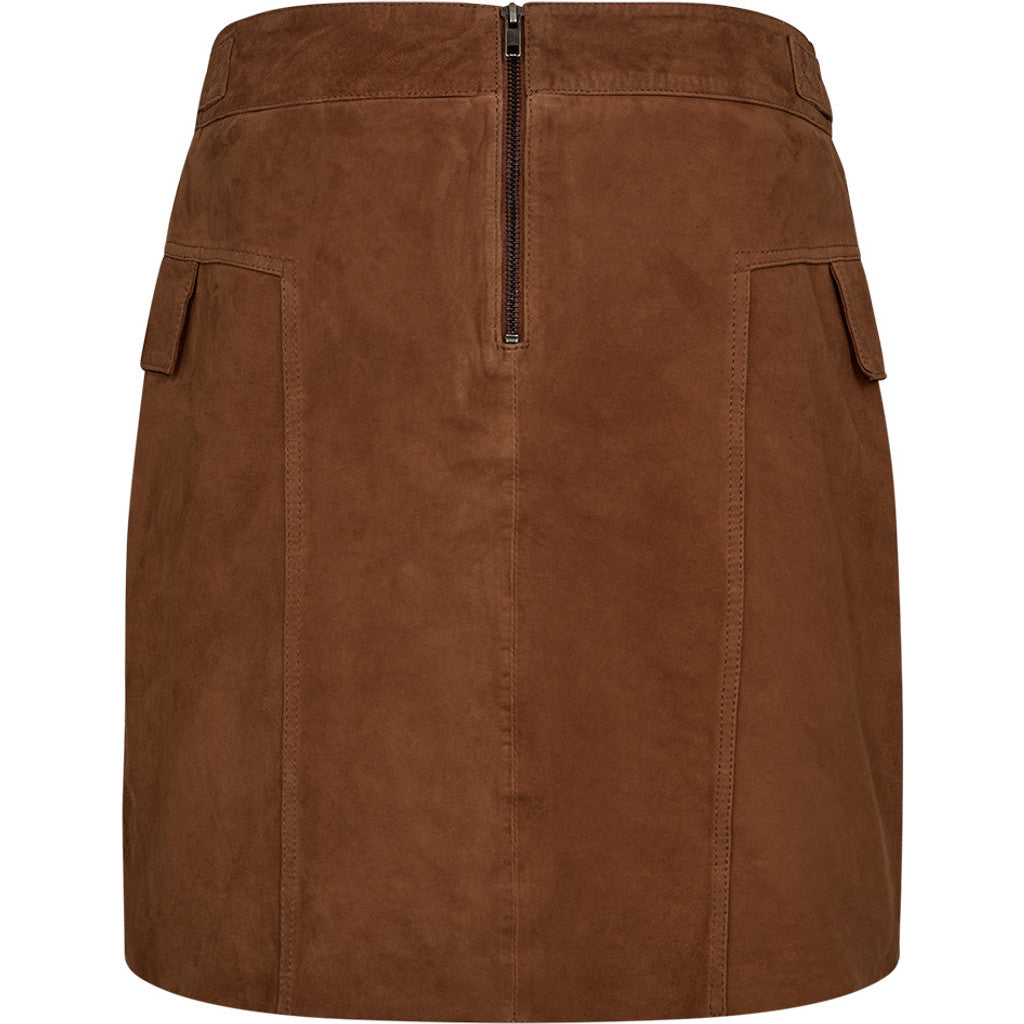 Depeche leather wear Suede Zenia skirt Skirts 014 Cognac