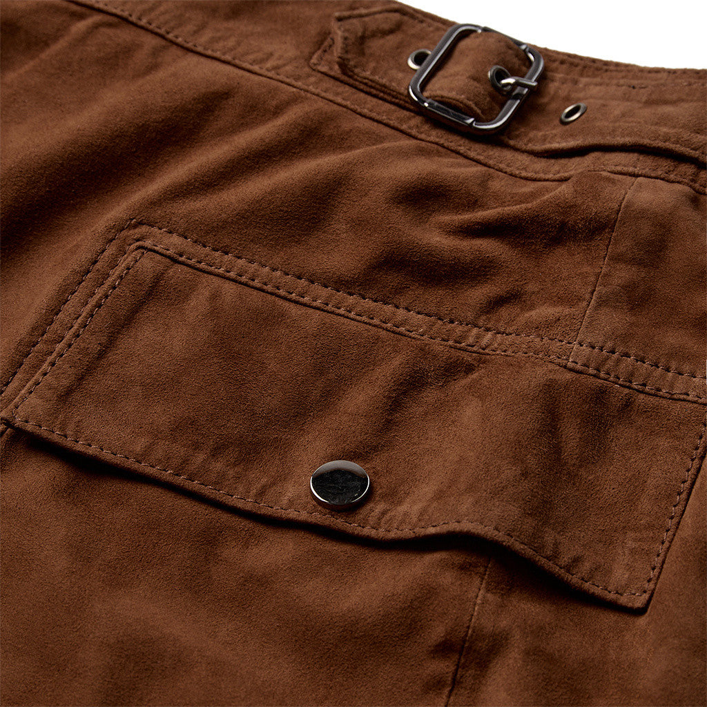 Depeche leather wear Suede Zenia skirt Skirts 014 Cognac