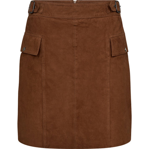 Depeche leather wear Suede Zenia skirt Skirts 014 Cognac