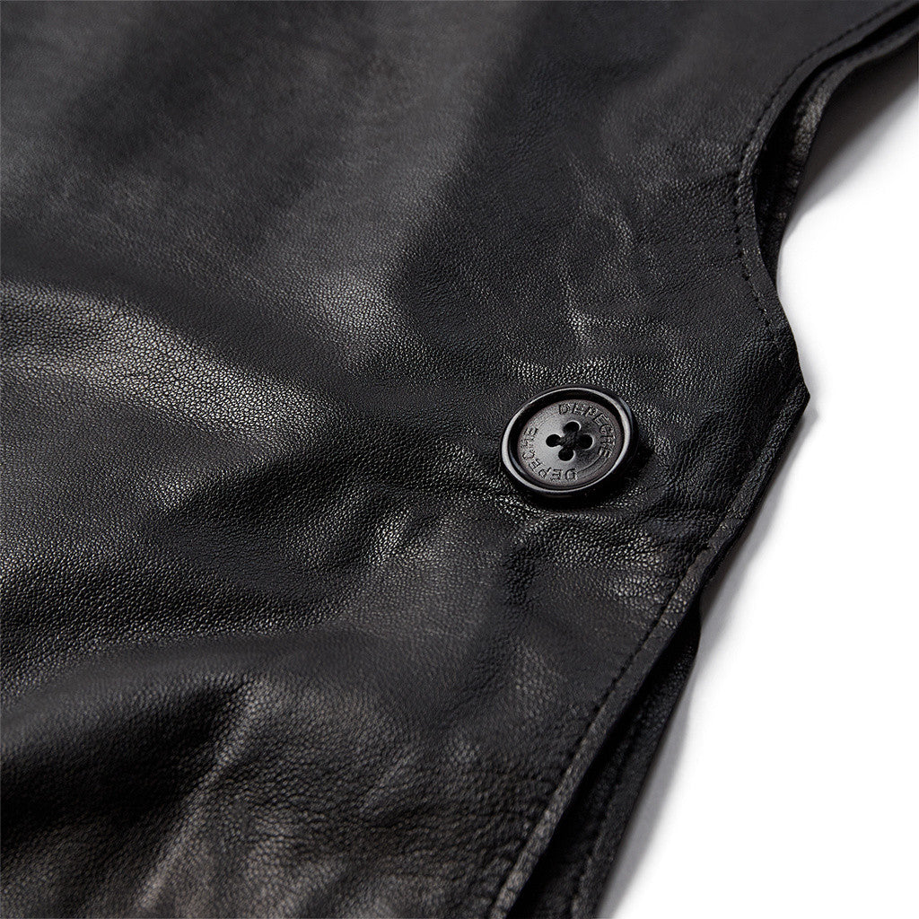 Depeche leather wear TriaDEP Vest Vest 099 Black (Nero)