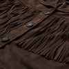 Depeche leather wear Vandana suede jacket with fringes Jackets 217 Deer