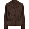 Depeche leather wear Vandana suede jacket with fringes Jackets 217 Deer