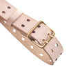 DEPECHE Waist narrow belt in soft leather quality Belt 011 Sand