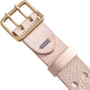 DEPECHE Waist narrow belt in soft leather quality Belt 011 Sand