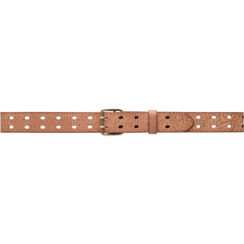 DEPECHE Waist narrow belt in soft leather quality Belts 014 Cognac