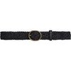 DEPECHE Weave Belt Belt 154 Black/Brass