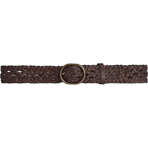 DEPECHE Weave Belt Belt 258 Winter Brown / Brass