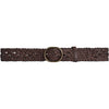 DEPECHE Weave Belt Belt 258 Winter Brown / Brass