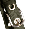 DEPECHE Cool jeans leather belt decorated with large eyelets Belts 049 Army Green