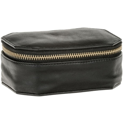 DEPECHE Large jewellery box in leather Accessories 099 Black (Nero)