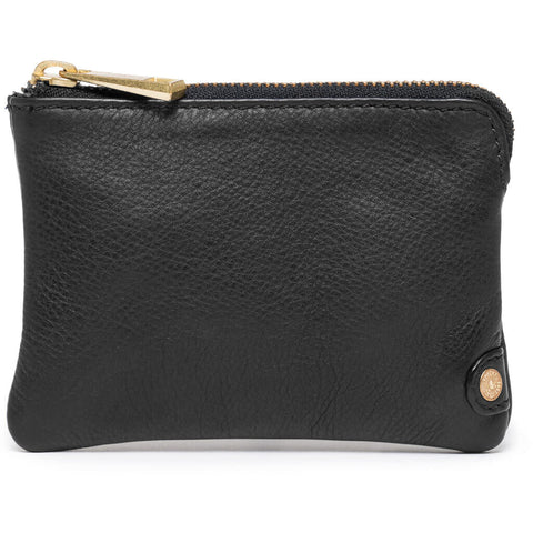DEPECHE Small purse in soft leather Purse / Credit card holder 099 Black (Nero)