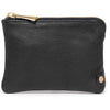 DEPECHE Small purse in soft leather Purse / Credit card holder 099 Black (Nero)